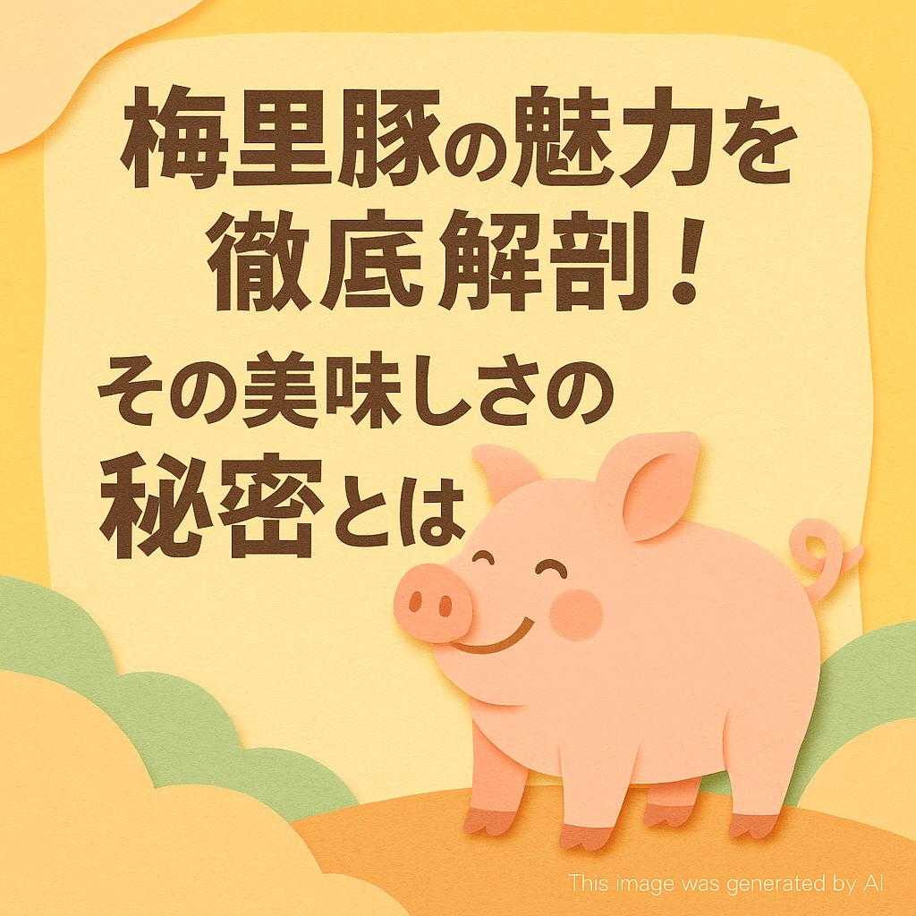 梅里豚の魅力を徹底解剖!その美味しさの秘密とは